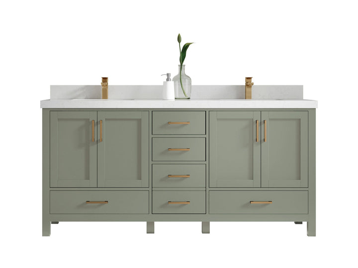 Malibu 72 in. W x 22 in. D Double Sink Bathroom Vanity - photo 1