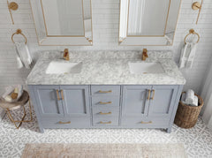Malibu 72 in. W x 22 in. D Double Sink Bathroom Vanity - photo 30