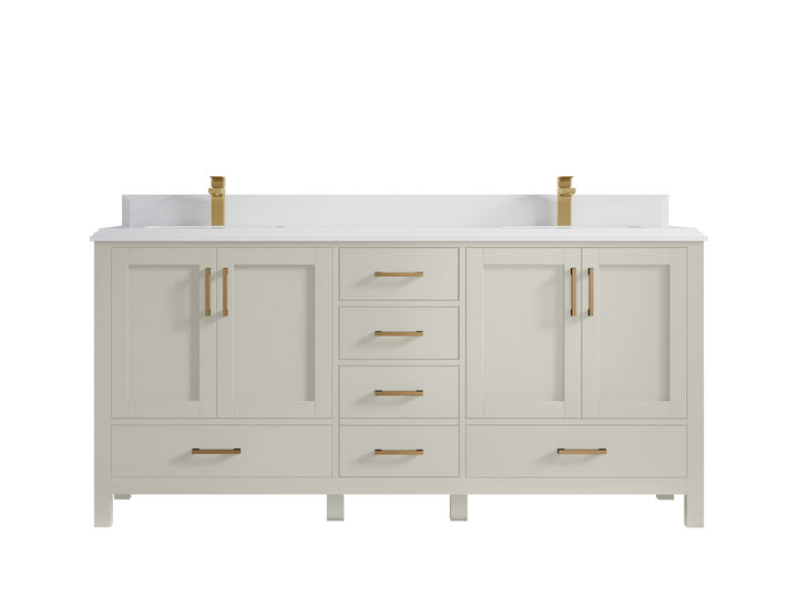 Malibu 72 in. W x 22 in. D Double Sink Bathroom Vanity - photo 27