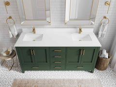 Malibu 72 in. W x 22 in. D Double Sink Bathroom Vanity - photo 28