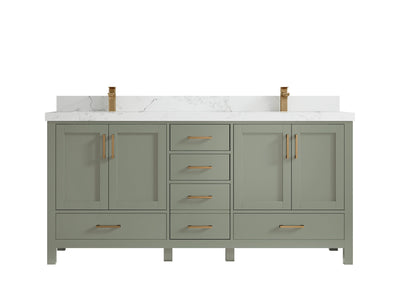 Malibu 72 in. W x 22 in. D Double Sink Bathroom Vanity - Willow Bath and Vanity