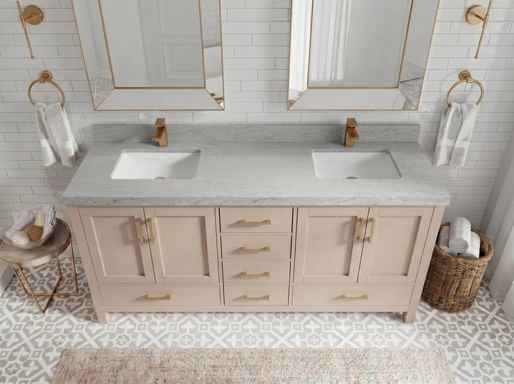 Malibu 72 in. W x 22 in. D Double Sink Bathroom Vanity - photo 19