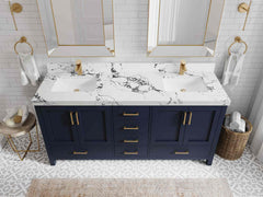 Malibu 72 in. W x 22 in. D Double Sink Bathroom Vanity - photo 40