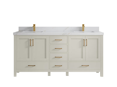 Malibu 72 in. W x 22 in. D Double Sink Bathroom Vanity - Willow Bath and Vanity