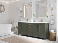 Malibu 72 in. W x 22 in. D Double Sink Bathroom Vanity - photo 2