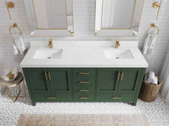 Malibu 72 in. W x 22 in. D Double Sink Bathroom Vanity - photo 30