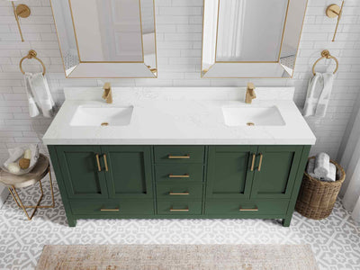 Malibu 72 in. W x 22 in. D Double Sink Bathroom Vanity - Willow Bath and Vanity