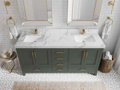 Malibu 72 in. W x 22 in. D Double Sink Bathroom Vanity - photo 19