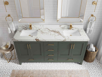 Malibu 72 in. W x 22 in. D Double Sink Bathroom Vanity - Willow Bath and Vanity
