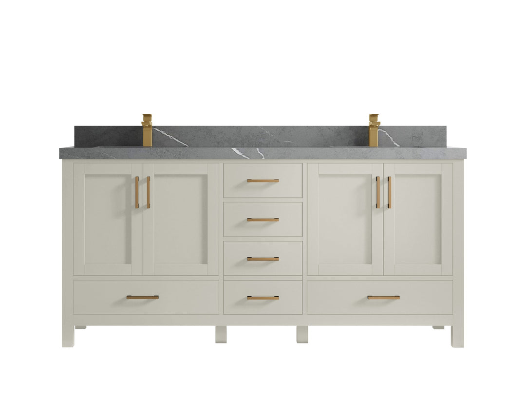 Malibu 72 in. W x 22 in. D Double Sink Bathroom Vanity - Willow Bath and Vanity