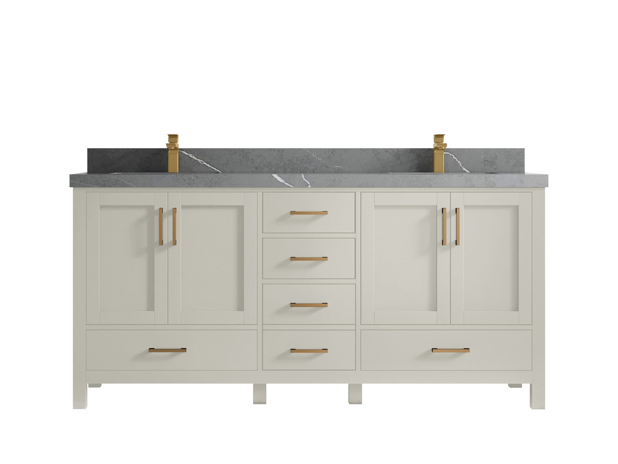 Malibu 72 in. W x 22 in. D Double Sink Bathroom Vanity - Willow Bath and Vanity