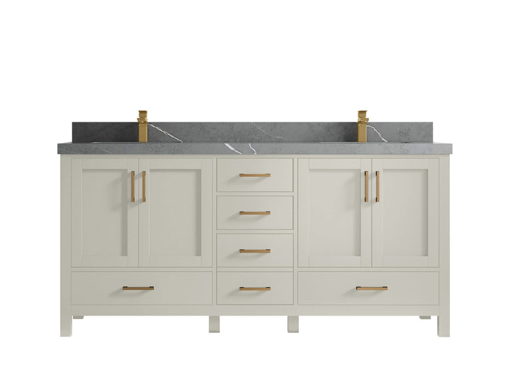 Malibu 72 in. W x 22 in. D Double Sink Bathroom Vanity - photo 33