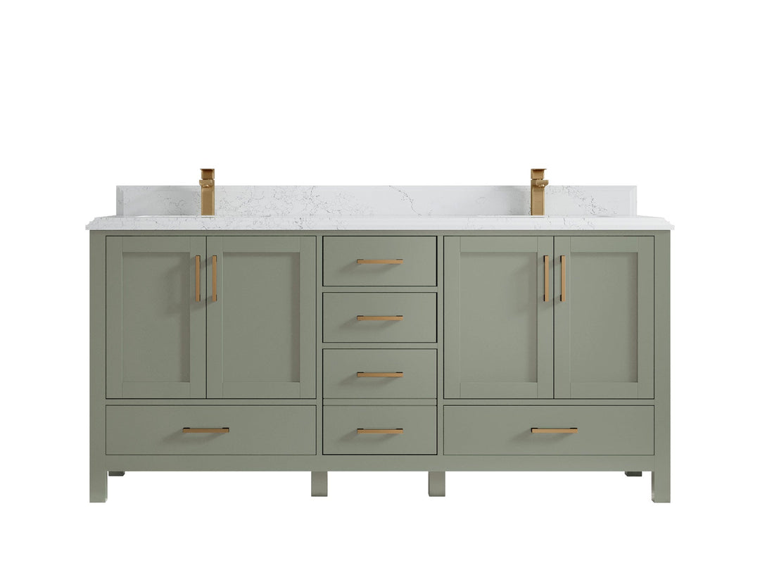 Malibu 72 in. W x 22 in. D Double Sink Bathroom Vanity - Willow Bath and Vanity