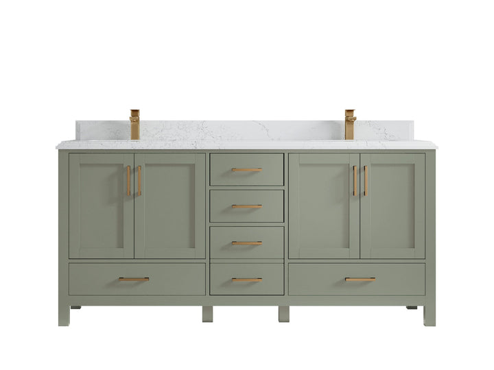 Malibu 72 in. W x 22 in. D Double Sink Bathroom Vanity - photo 27