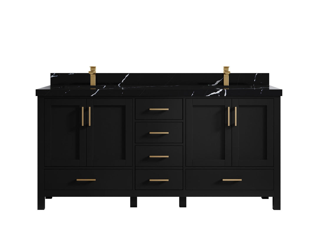 Malibu 72 in. W x 22 in. D Double Sink Bathroom Vanity - Willow Bath and Vanity