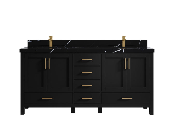 Malibu 72 in. W x 22 in. D Double Sink Bathroom Vanity - photo 9