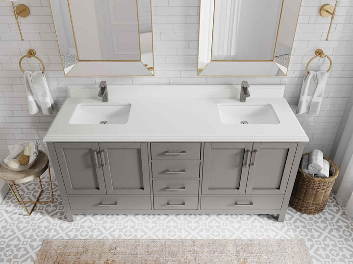 Malibu 72 in. W x 22 in. D Double Sink Bathroom Vanity - photo 28