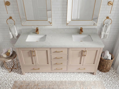 Malibu 72 in. W x 22 in. D Double Sink Bathroom Vanity - Willow Bath and Vanity