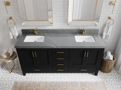 Malibu 72 in. W x 22 in. D Double Sink Bathroom Vanity - photo 37