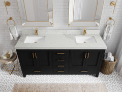 Malibu 72 in. W x 22 in. D Double Sink Bathroom Vanity - photo 19