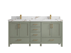 Malibu 72 in. W x 22 in. D Double Sink Bathroom Vanity - photo 37