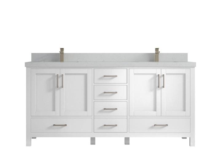 Malibu 72 in. W x 22 in. D Double Sink Bathroom Vanity - photo 13