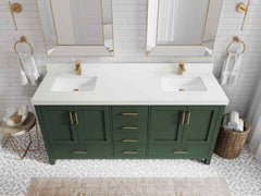 Malibu 72 in. W x 22 in. D Double Sink Bathroom Vanity - photo 44