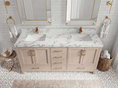 Malibu 72 in. W x 22 in. D Double Sink Bathroom Vanity - Willow Bath and Vanity