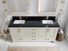 Malibu 72 in. W x 22 in. D Double Sink Bathroom Vanity - photo 8