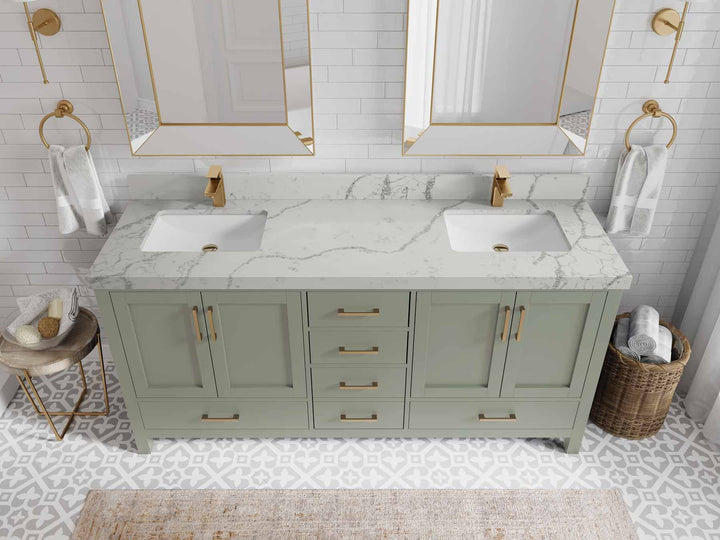 Malibu 72 in. W x 22 in. D Double Sink Bathroom Vanity - photo 42