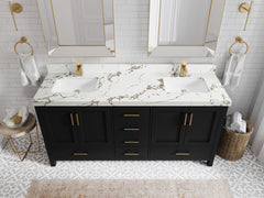 Malibu 72 in. W x 22 in. D Double Sink Bathroom Vanity - photo 35