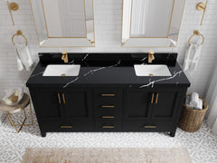 Malibu 72 in. W x 22 in. D Double Sink Bathroom Vanity - photo 8