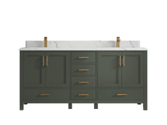 Malibu 72 in. W x 22 in. D Double Sink Bathroom Vanity - photo 24