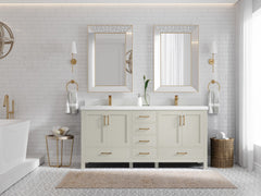 Malibu 72 in. W x 22 in. D Double Sink Bathroom Vanity - photo 4