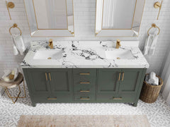 Malibu 72 in. W x 22 in. D Double Sink Bathroom Vanity - photo 39