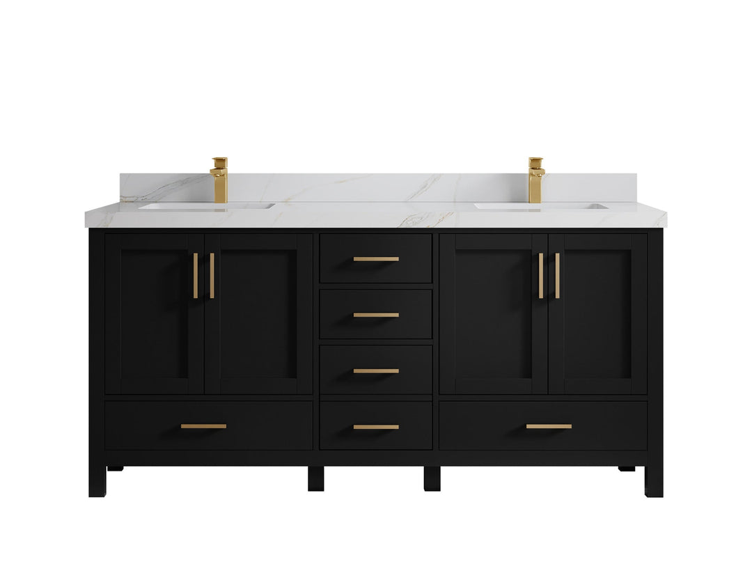 Malibu 72 in. W x 22 in. D Double Sink Bathroom Vanity - Willow Bath and Vanity