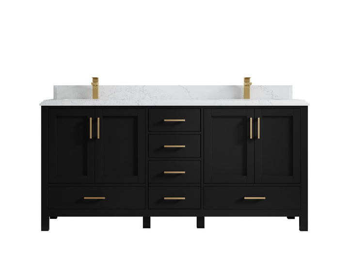 Malibu 72 in. W x 22 in. D Double Sink Bathroom Vanity - photo 26