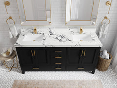 Malibu 72 in. W x 22 in. D Double Sink Bathroom Vanity - photo 41