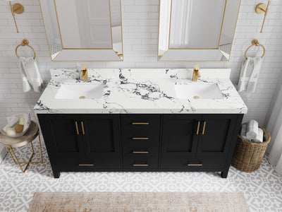 Malibu 72 in. W x 22 in. D Double Sink Bathroom Vanity - Willow Bath and Vanity