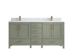 Malibu 72 in. W x 22 in. D Double Sink Bathroom Vanity - photo 29