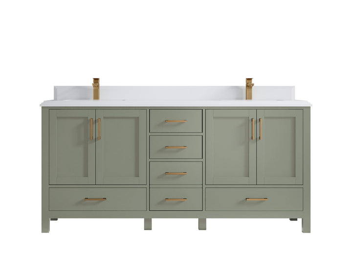 Malibu 72 in. W x 22 in. D Double Sink Bathroom Vanity - photo 29