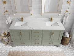 Malibu 72 in. W x 22 in. D Double Sink Bathroom Vanity - photo 14