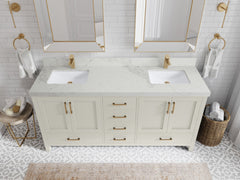 Malibu 72 in. W x 22 in. D Double Sink Bathroom Vanity - photo 18