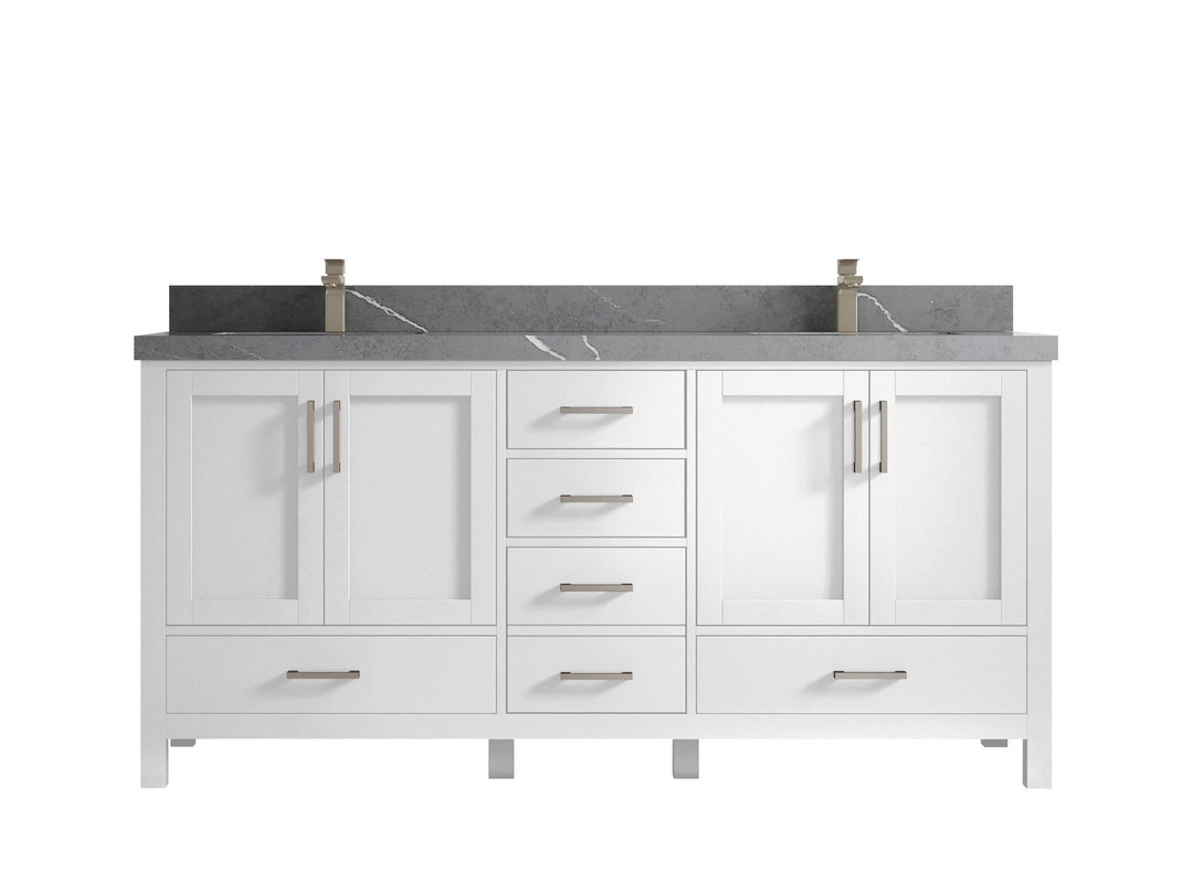 Malibu 72 in. W x 22 in. D Double Sink Bathroom Vanity - Willow Bath and Vanity