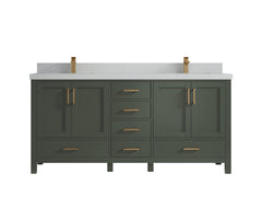 Malibu 72 in. W x 22 in. D Double Sink Bathroom Vanity - photo 10
