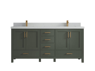 Malibu 72 in. W x 22 in. D Double Sink Bathroom Vanity - Willow Bath and Vanity