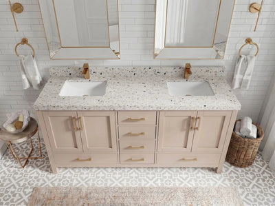 Malibu 72 in. W x 22 in. D Double Sink Bathroom Vanity - Willow Bath and Vanity