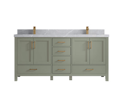 Malibu 72 in. W x 22 in. D Double Sink Bathroom Vanity - Willow Bath and Vanity