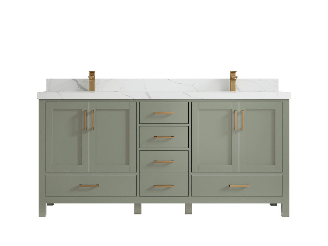 Malibu 72 in. W x 22 in. D Double Sink Bathroom Vanity - Willow Bath and Vanity