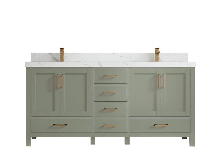 Malibu 72 in. W x 22 in. D Double Sink Bathroom Vanity - photo 15